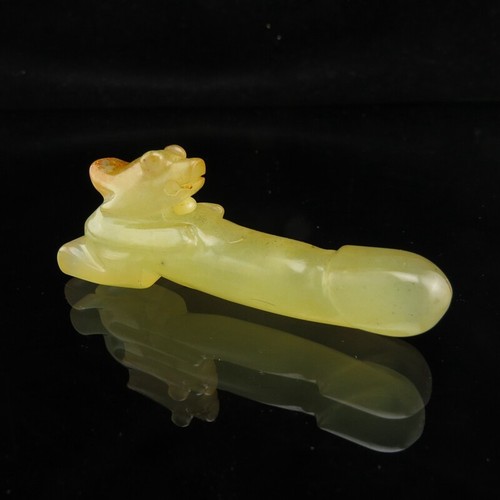 China jade antiguo, coleccionables, cultura Hongshan, pene de bestia raro, colgante D (279) - Imagen 6 de 7