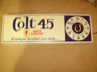 vintage colt 45 lighted beer bar tavern lighted clock sign malt liquor national