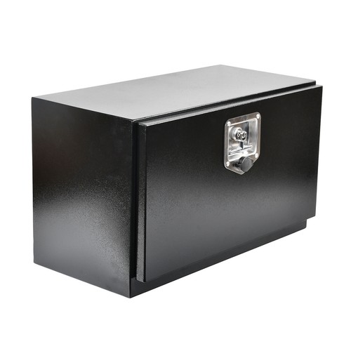 Black Steel 24"X12"X14" Underbody Truck Tool Box Trailer Pickup Storage Toolbox - Picture 5 of 10