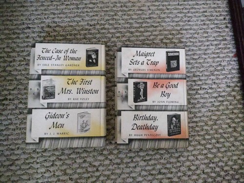 9 Book Detective Book Club Bundle / Lot Vintage Hardcover Books - Bild 6 von 13