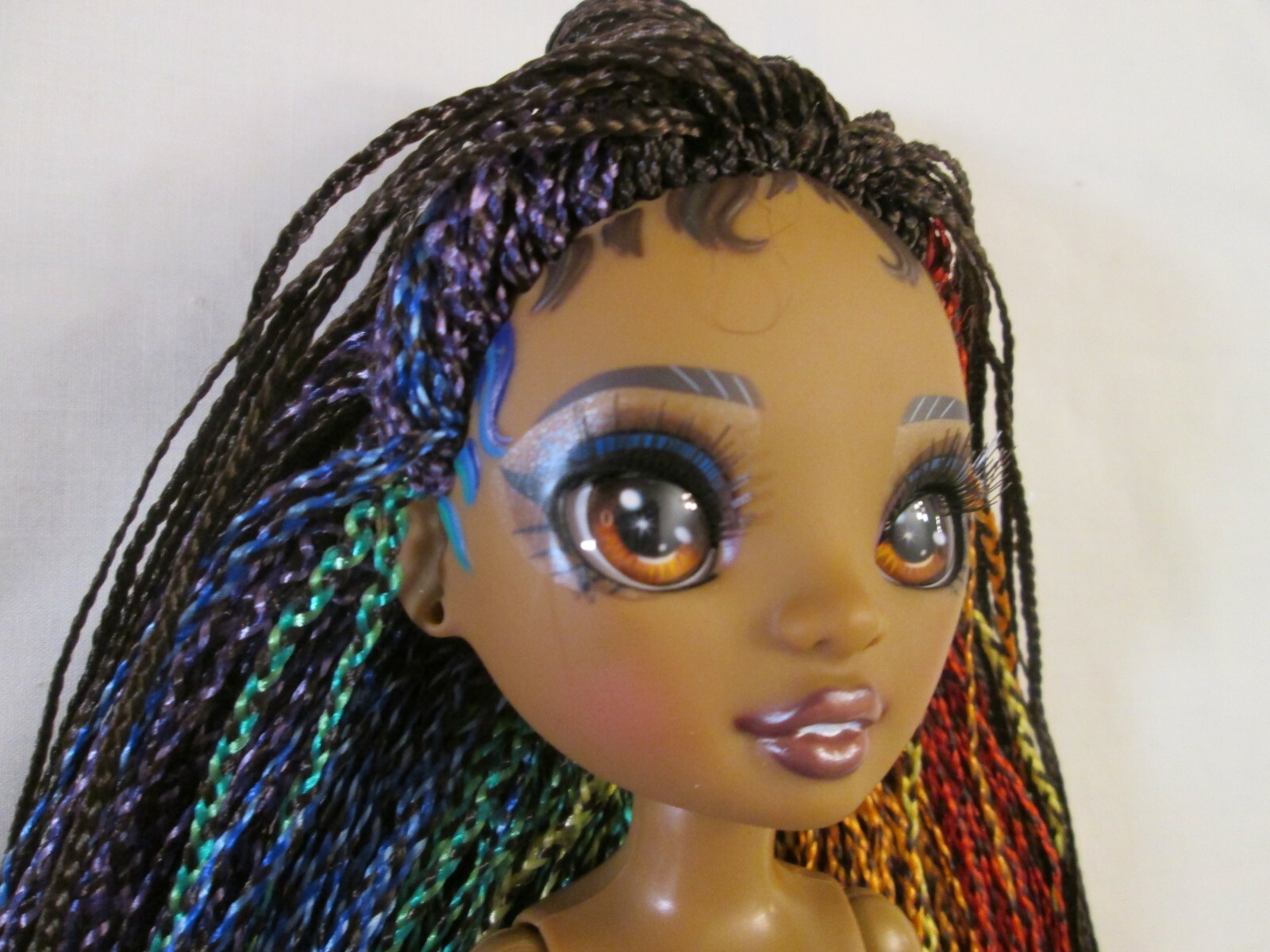 Vanessa Tempo Nude Rainbow High Rockstar Fashion Doll Micro Braided Hair Jointed