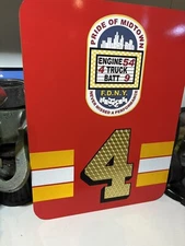 FDNY  4 Truck Pride Of Midtown REFLECTIVE Vinyl Sign