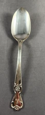 Old Company Plate Teaspoon Rose International Silverplate Monogram “M” or “W”