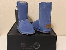 EMU Australia, Wallaby Lo, Blue, Kids 8, Style# K10102, New, 100% Sheepskin