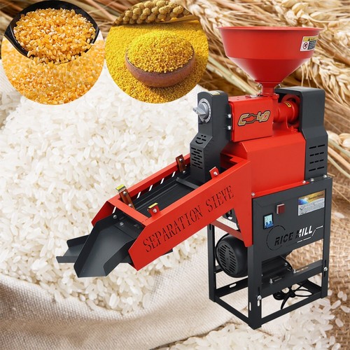 130-170kg/h Rice Mill with Vibrating Screen 220V 1.8KW for Rice Millet Corn - Picture 12 of 24