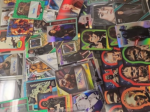 Star Wars Card Collection Lot Autos , Refractors, Numbered & More Vintage To New - Picture 3 of 9