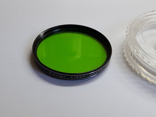 VINTAGE VIVITAR 58MM  GREEN X1 SCREW IN METAL FILTER IN ITS CASE MADE IN JAPAN - Picture 2 of 6