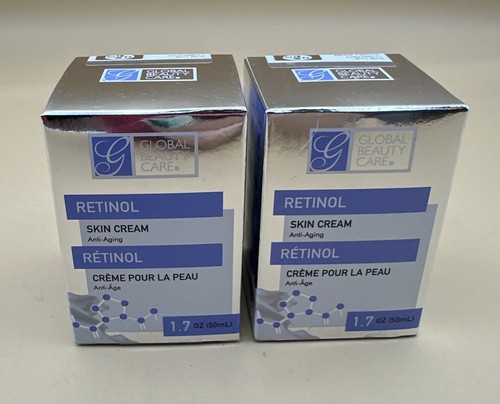 Global Beauty Care Retinol Anti-Falten Anti-Aging Hautpflegecreme 1,7oz (2) Gläser - Bild 1 von 4