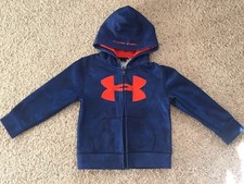 Boys Size 4 Under Armour Zip Up Hoodie