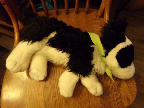 Build a Bear Dog Plush ABC Bakers Black White 9" Stuffed Animal Toy - Picture 1 of 5