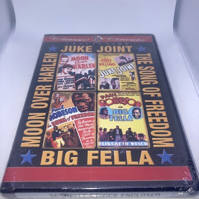 Moon Over Harlem DVD Juke Joint/Song of Freedom/Big Fella 4 Movies On 2 Discs A3