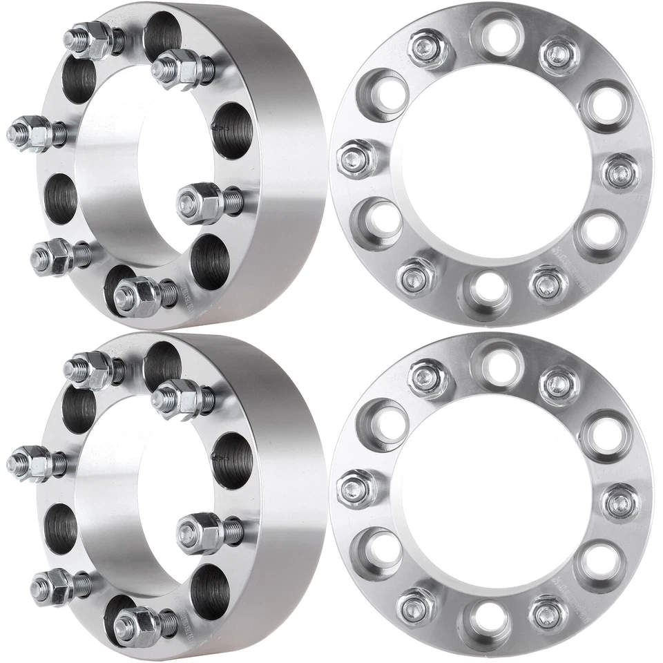 4Pcs 2" 6x5.5 Wheel Spacers 12x1.5 For Toyota 4Runner 1989-2022 & Tacoma 2016-23 Foto 2 de 4