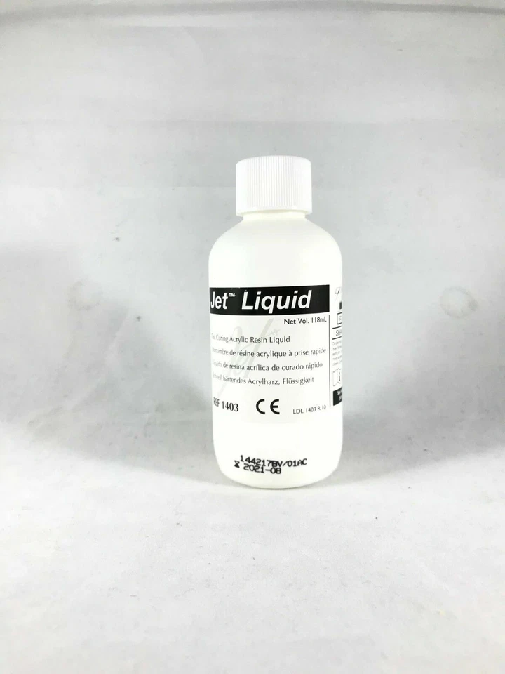 Líquido de resina acrílica para reparación de dentaduras Lang Jet 118 ml (4 oz) -FDA Foto 2 de 3