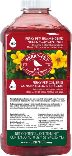 Perky-Pet 238 Red Hummingbird Liquid Nectar 32 Oz Concentrate - Makes 96 fl oz - Picture 2 of 7