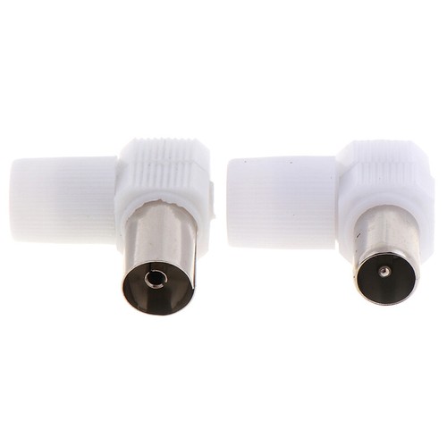 2pairs 90 Degrees Male and Female TV Plug Jack for Antennas TV RF PTAUJCV6 - Zdjęcie 5 z 12