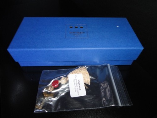 Elie Bleu Gold Plated Original Replacement Humidor Key New in cello - Picture 5 of 6