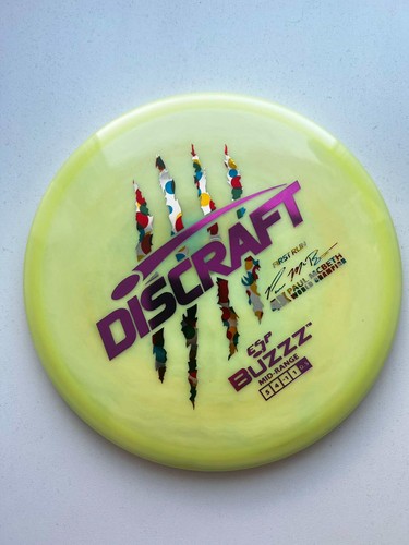 ESP Buzz (First Run) - Paul McBeth 4X Claw - Yellow/purple swirly - Picture 3 of 3