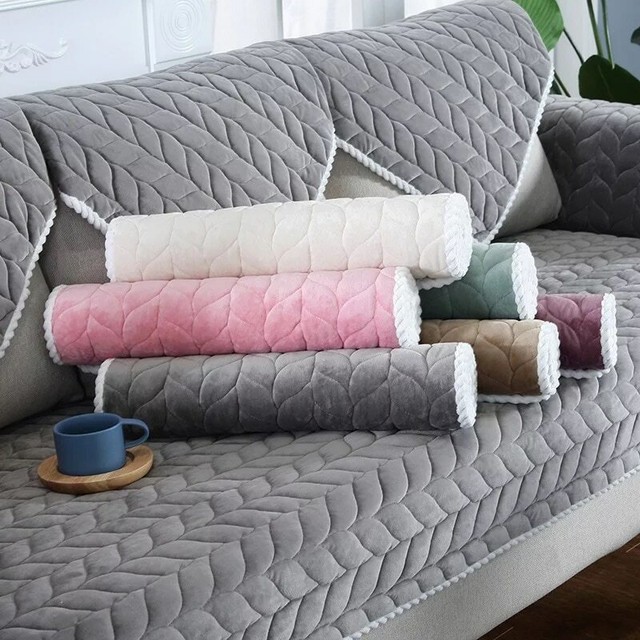 Country Style Calico Patchwork Chair Cover Furniture Throw 90 L X