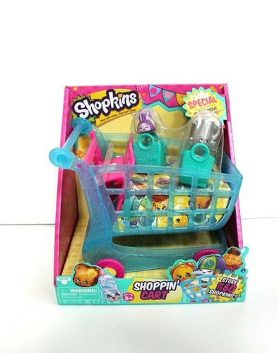 Shopkins Push 'N' Play Shopping Cart with 2 Exclusive Shopkins (B) - Picture 2 of 5