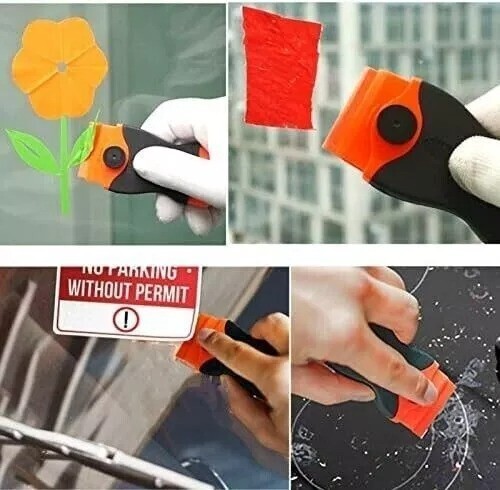 100 Stück Kunststoff Schaber Rasierklingen Auto Aufkleber Sticker Entferner keine Kratzer - Bild 2 von 2