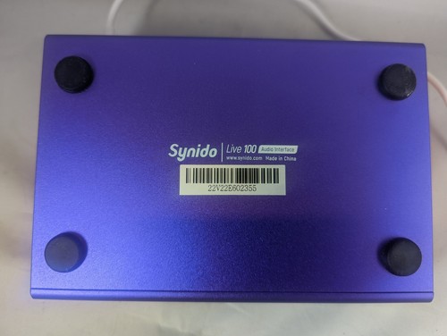 Tarjeta de sonido interfaz de audio Synido Voice 100 transmisión de podcast - Imagen 2 de 4