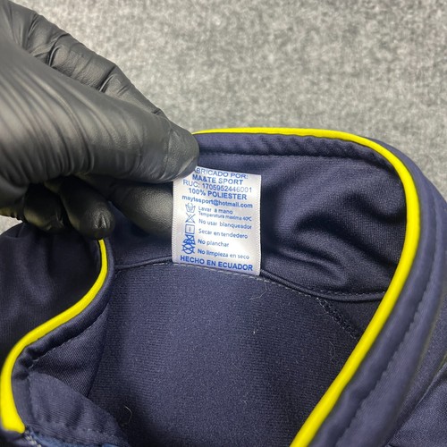 Ecuador Soccer Football Track Jacket Mens XL Full Zip Size 42 Yellow Navy - Picture 6 of 14
