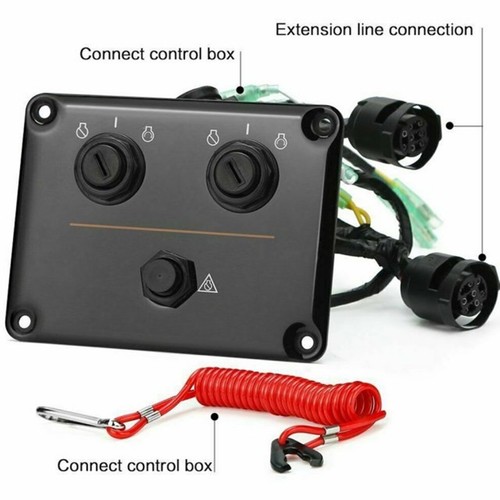 Dual Key Ignition Switch Control Panel Kit For Yamaha Outboard Engine 6K1-82570 - Picture 6 of 6