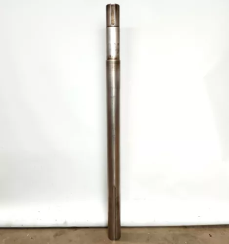 SS Rotary Shaft 2 3/4" to 3" End Diameter 3 3/4 x 5/8" 9 x 3/4" Keyway 50" Long
