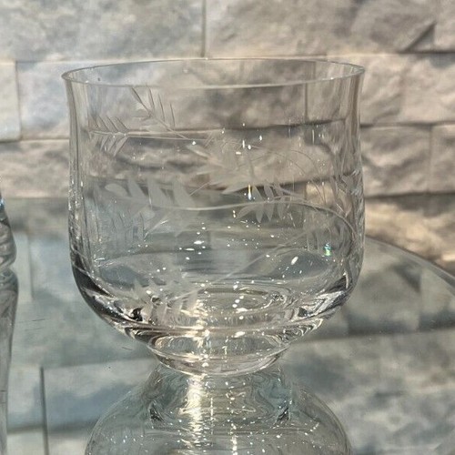 Gorgeous Rare WILLIAM YEOWARD Wisteria Fern Etched Crystal - Picture 14 of 17