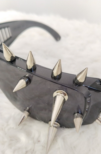 Punk Rock Rivet Spike Glasses Heavy Metal Style - Picture 10 of 12