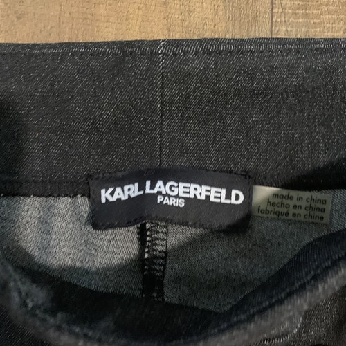 Karl Lagerfeld Paris Dress Pants Black Gray Cotton Poly Stretch Womens Sz 28x29 - Picture 3 of 8