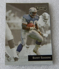 1993 PLAYOFF FOOTBALL CARD #217 BARRY SANDERS DETROIT LIONS EX JUL230