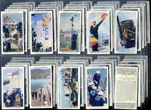 Tobacco-Card-Set-WD-amp-HO-Wills-LIFE-IN-THE-ROYAL-NAVY-Naval-Life-1939