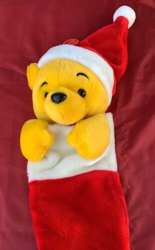 Disney's Winnie The Pooh X’mas Stocking Stuffed 3D Head Plush Holiday Toy 26” - Picture 7 of 11