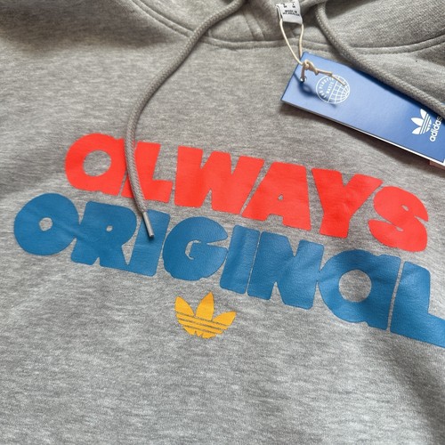 Adidas Mens Always Original OG Hoodie Sweatshirt Hea Gray New HD5264 $70 - Picture 7 of 11