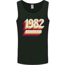 Retro 44th Birthday Original 1982 Mens Vest Tank Top