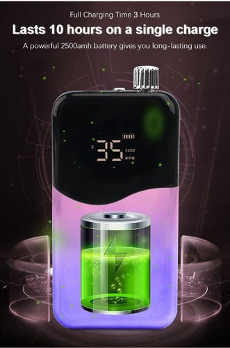Taladro de uñas profesional 35000 RPM lima de uñas eléctrica portátil recargable - Imagen 6 de 10