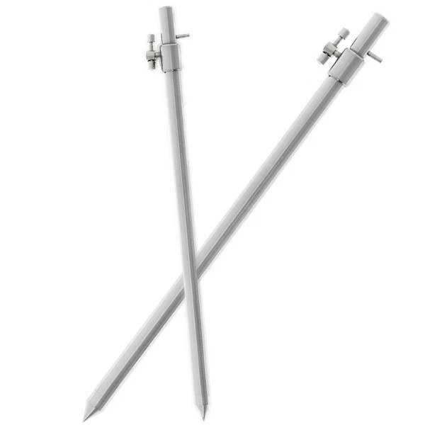 Stainless Steel Bank Sticks 4 x Carp Coarse Fishing 30-50cm Bank Sticks - Image 2 of 4
