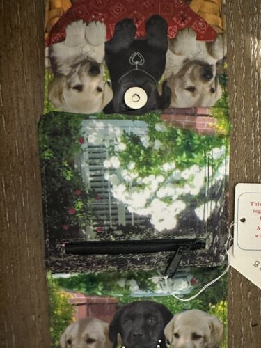 Labrador Puppy Dog Bejeweled Mini Fashion Wallet Blossom Collection Puppy Wallet - Picture 8 of 14