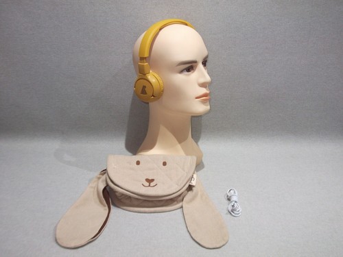 Pogs The Gecko Kids Bluetooth Wireless Foldable Headphones Yellow - VGC