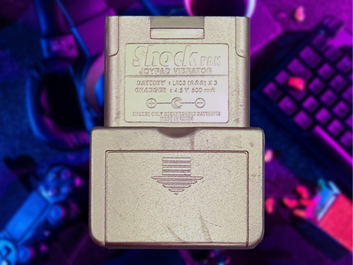 Vintage N64 Rumble Pak ShockPak Gold (Rare Item) - Picture 2 of 4
