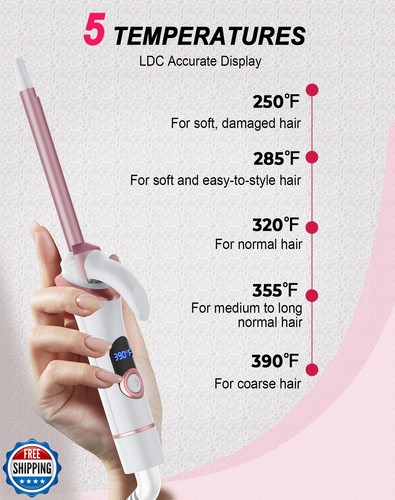 Ukliss Mini Rizador para Cabello Corto - Rizador de Viaje Pequeño con Doble - Imagen 3 de 5