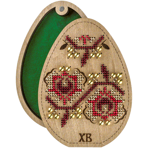 Bead embroidery kit on wood "Easter Egg" - Picture 2 of 7