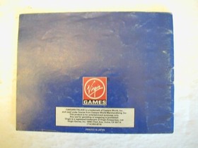 Caesars Palace Virgin Games Nintendo NES Original Instruction Manual Only