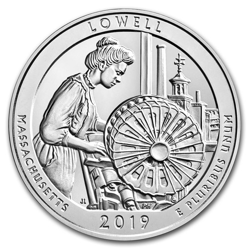 2019-P Silver ATB Lowell National Historic Park (w/Box & COA) - Bild 2 von 3