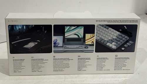 Satechi SM1 SLIM MECÁNICO RETROILUMINADO BLUETOOTH TECLADO Gris, Blanco - (A1) - Imagen 7 de 7