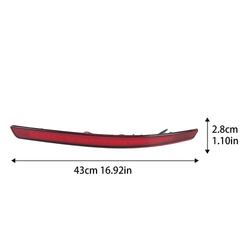 Pair LED Rear Bumper Reflector Lights For Kia K5 Optima 2011 12 2013 Brake Lamps - Picture 7 of 9