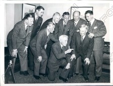 1944 Chicago Maroons Football ChoF Alonzo Stagg & Former Captains Press Photo