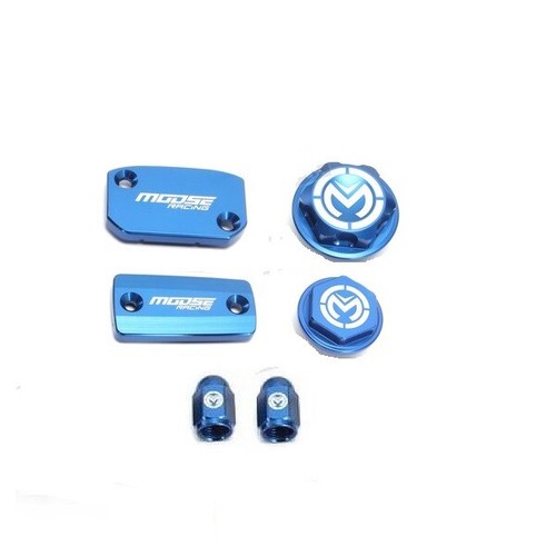 Moose Bling Pack Billet Aluminum Blue Husqvarna FC250 FC350 FC450 FE250 FE350 - Picture 3 of 4
