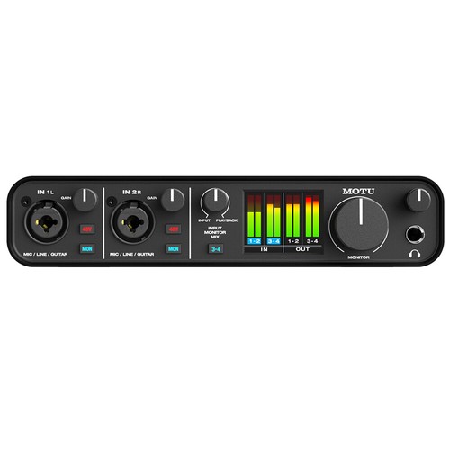 Motu M4 4x4 USB Audio Interface w/ MXL 770 Cardioid Mic, Headphone & XLR Cable - Picture 3 of 9